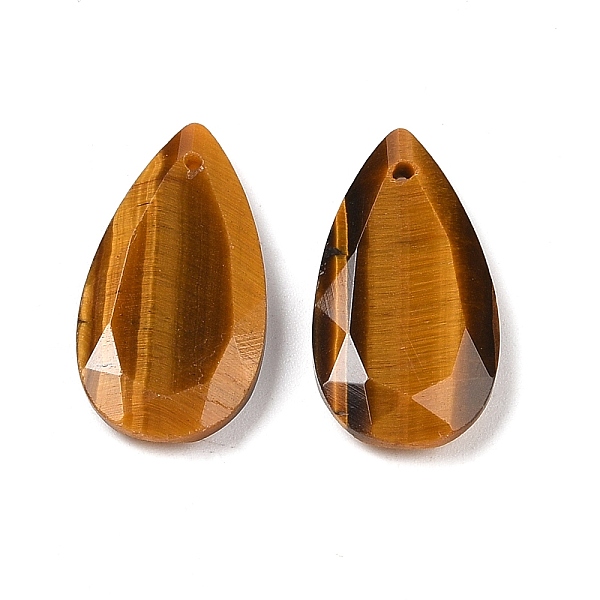 PandaHall Natural Tiger Eye Pendants, Faceted Teardrop Charms, 24.5x13x4mm, Hole: 1mm Tiger Eye Teardrop
PandaHall Natural Tiger Eye Pendants, Faceted Teardrop Charms, 24.5x13x4mm, Hole: 1mm Tiger Eye Teardrop