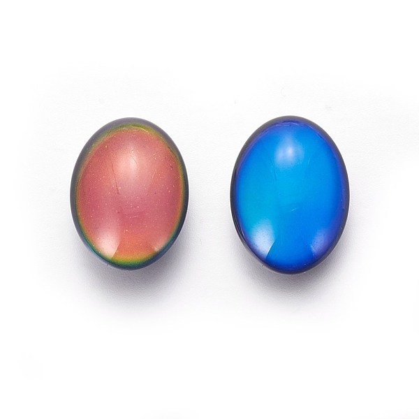 PandaHall Glass Cabochons, Changing Color Mood Cabochons, Oval, Colorful, 18x13x5.5mm Glass Oval
PandaHall Glass Cabochons, Changing Color Mood Cabochons, Oval, Colorful, 18x13x5.5mm Glass Oval