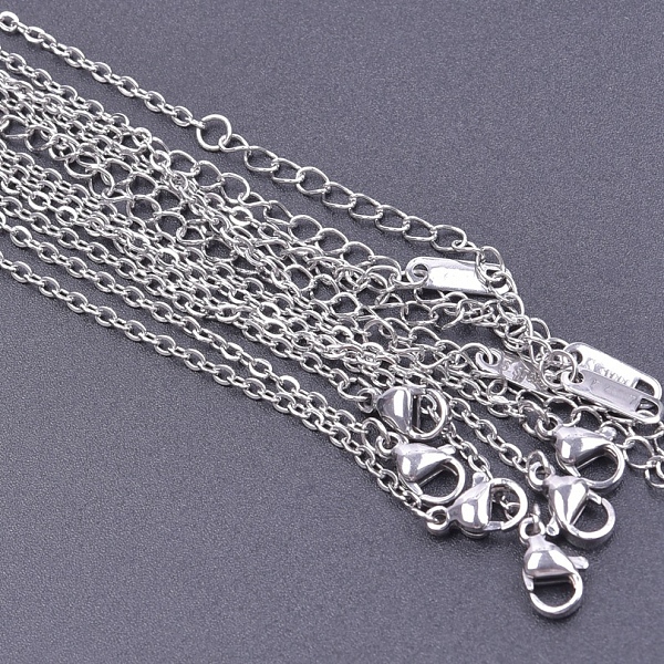 PandaHall 304 Stainless Steel Cable Chain Necklace, Stainless Steel Color, 15.75 inch(40cm), Wide: 2mm 304 Stainless Steel
PandaHall 304 Stainless Steel Cable Chain Necklace, Stainless Steel Color, 15.75 inch(40cm), Wide: 2mm 304 Stainless Steel