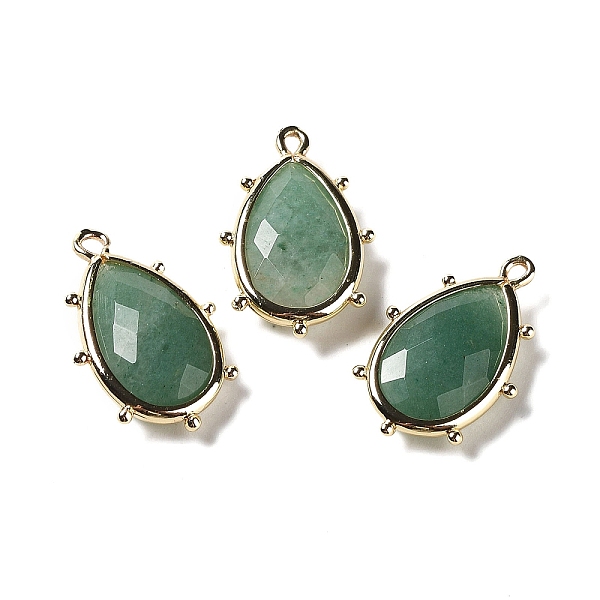 PandaHall Natural Green Aventurine Pendants, with Platinum Brass Edge, Faceted, Teardrop, 22.5x14x5.5mm, Hole: 1.6mm. Green Aventurine...
PandaHall Natural Green Aventurine Pendants, with Platinum Brass Edge, Faceted, Teardrop, 22.5x14x5.5mm, Hole: 1.6mm. Green Aventurine...
