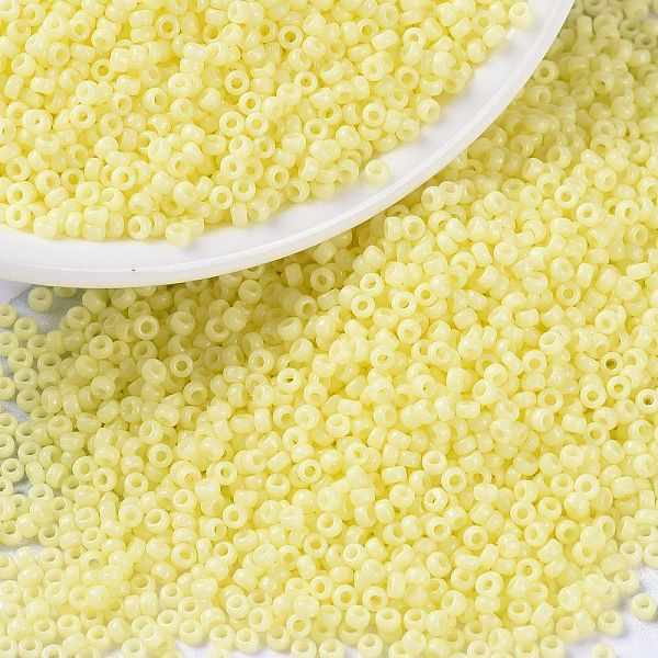 PandaHall MIYUKI Round Rocailles Beads, Japanese Seed Beads, (RR4451) Duracoat Dyed Opaque Light Lemon Ice, 15/0, 1.5mm, Hole: 0.7mm, about..., Yellow
PandaHall MIYUKI Round Rocailles Beads, Japanese Seed Beads, (RR4451) Duracoat Dyed Opaque Light Lemon Ice, 15/0, 1.5mm, Hole: 0.7mm, about..., Yellow