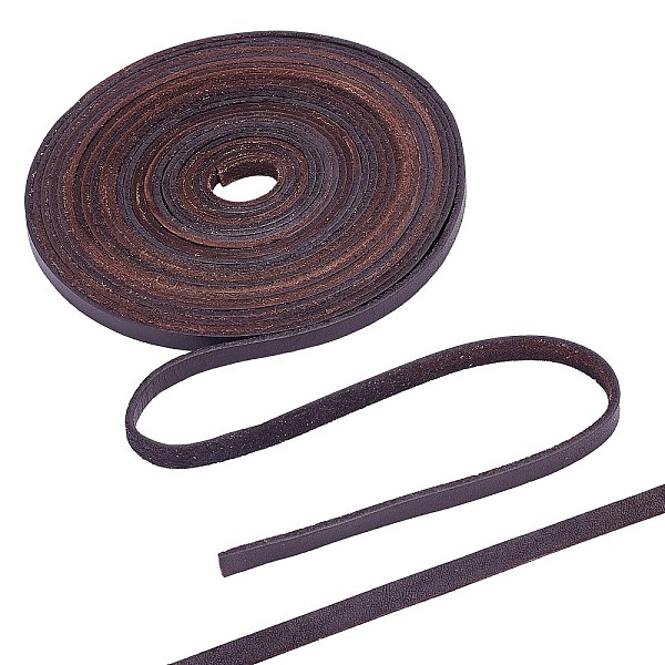 PandaHall Cowhide Cord, for Necklace & Bracelet Making Accessories, Coconut Brown, 6x2mm Cowhide Flat
PandaHall Cowhide Cord, for Necklace & Bracelet Making Accessories, Coconut Brown, 6x2mm Cowhide Flat