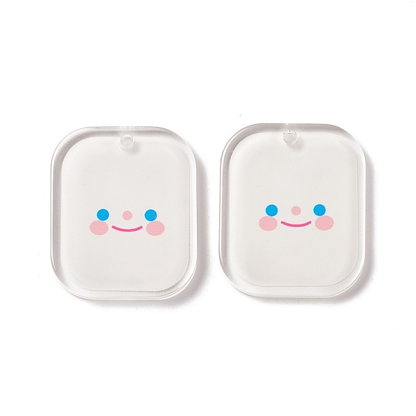 PandaHall Transparent Acrylic Pendants, Rectangle with Smiling Face Pattern, White, 36x30x3.5mm, Hole: 2.7mm Acrylic Rectangle White
PandaHall Transparent Acrylic Pendants, Rectangle with Smiling Face Pattern, White, 36x30x3.5mm, Hole: 2.7mm Acrylic Rectangle White