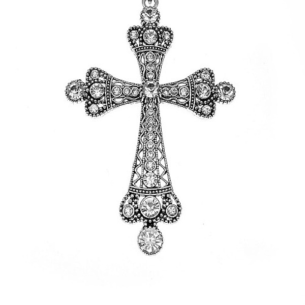 PandaHall Tibetan Style Alloy Necklaces, Cross, Antique Silver, No Size Alloy Cross
PandaHall Tibetan Style Alloy Necklaces, Cross, Antique Silver, No Size Alloy Cross