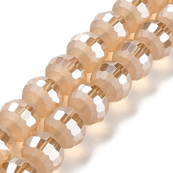 PandaHall Electroplate Glass Beads Strands, Pearl Luster Plated, Frosted and Faceted(96 Facets), Round, Navajo White, 9.5~10x9~9.5mm, Hole...
PandaHall Electroplate Glass Beads Strands, Pearl Luster Plated, Frosted and Faceted(96 Facets), Round, Navajo White, 9.5~10x9~9.5mm, Hole...