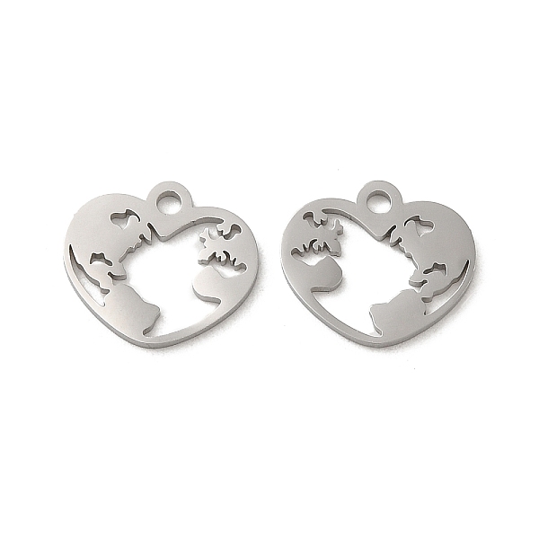 PandaHall 304 Stainless Steel Charms, Laser Cut, Heart Charm, Stainless Steel Color, 11.5x13x1mm, Hole: 1.5mm 304 Stainless Steel Heart
PandaHall 304 Stainless Steel Charms, Laser Cut, Heart Charm, Stainless Steel Color, 11.5x13x1mm, Hole: 1.5mm 304 Stainless Steel Heart