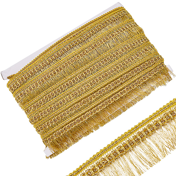PandaHall GORGECRAFT 15Yds Gold Fringe Tassel Trim 1-1/4 inch(32mm) Wide Metallic Lace Trim Ribbon with Tassel Glitter Braided Edging...
PandaHall GORGECRAFT 15Yds Gold Fringe Tassel Trim 1-1/4 inch(32mm) Wide Metallic Lace Trim Ribbon with Tassel Glitter Braided Edging...