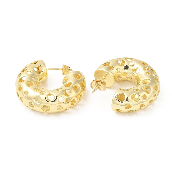PandaHall Brass Grooved Round Stud Earrings, Half Hoop Earrings for Women, Real 16K Gold Plated, 30x30~30.5mm Brass Round
PandaHall Brass Grooved Round Stud Earrings, Half Hoop Earrings for Women, Real 16K Gold Plated, 30x30~30.5mm Brass Round