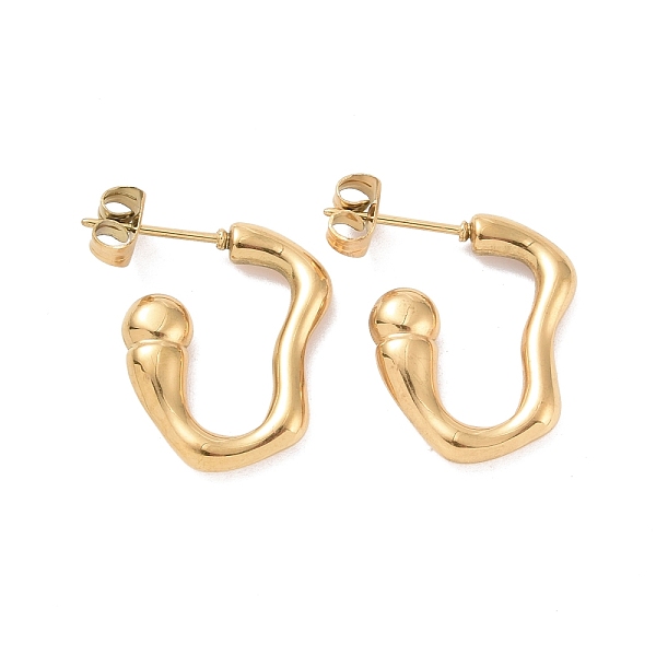 PandaHall Ion Plating(IP) 304 Stainless Steel Stud Earring for Women, Hook Shape, Golden, 20x15x3.5mm, Pin: 0.8mm 304 Stainless Steel Others
PandaHall Ion Plating(IP) 304 Stainless Steel Stud Earring for Women, Hook Shape, Golden, 20x15x3.5mm, Pin: 0.8mm 304 Stainless Steel Others