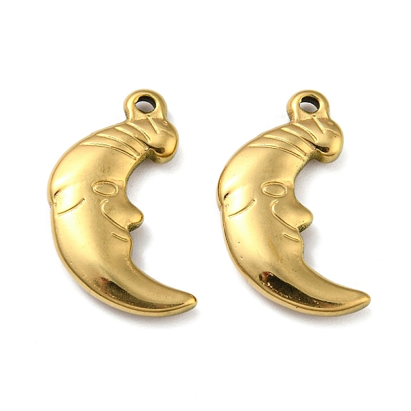 PandaHall Ion Plating(IP) 316L Surgical Stainless Steel Pendants, Moon with Human Face Charm, Real 18K Gold Plated, 20x12x3mm, Hole: 1.2mm...
PandaHall Ion Plating(IP) 316L Surgical Stainless Steel Pendants, Moon with Human Face Charm, Real 18K Gold Plated, 20x12x3mm, Hole: 1.2mm...
