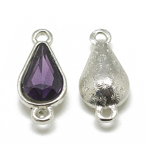 PandaHall Alloy Glass Links connectors, teardrop, Platinum, Purple, 21x10x5~6mm, Hole: 2mm Alloy+Glass Teardrop Purple
PandaHall Alloy Glass Links connectors, teardrop, Platinum, Purple, 21x10x5~6mm, Hole: 2mm Alloy+Glass Teardrop Purple