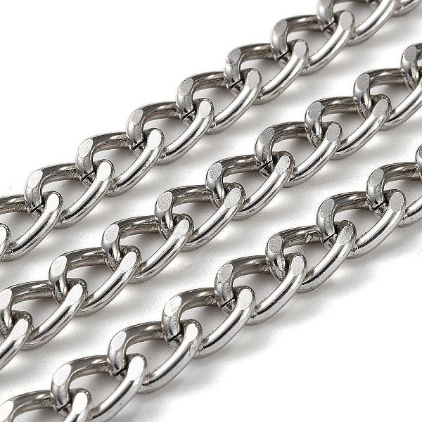 PandaHall Oxidation Aluminum Diamond Cut Faceted Curb Chains, Twisted Chains, Unwelded, with Spool, Platinum, 10x7x3mm, about 131.23 Feet...
PandaHall Oxidation Aluminum Diamond Cut Faceted Curb Chains, Twisted Chains, Unwelded, with Spool, Platinum, 10x7x3mm, about 131.23 Feet...