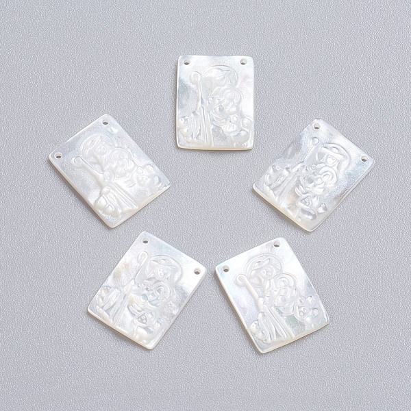 PandaHall Natural White Shell Mother of Pearl Shell Pendants, Rectangle, 16x12x2~2.5mm, Hole: 0.9mm White Shell Rectangle White
PandaHall Natural White Shell Mother of Pearl Shell Pendants, Rectangle, 16x12x2~2.5mm, Hole: 0.9mm White Shell Rectangle White