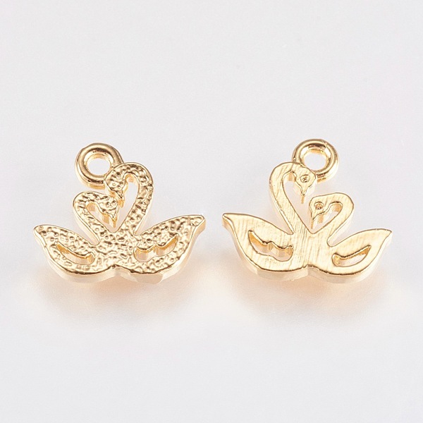 PandaHall Brass Pendants, Swan, Real 18K Gold Plated, 9x10x1mm, Hole: 1mm Brass Others
PandaHall Brass Pendants, Swan, Real 18K Gold Plated, 9x10x1mm, Hole: 1mm Brass Others