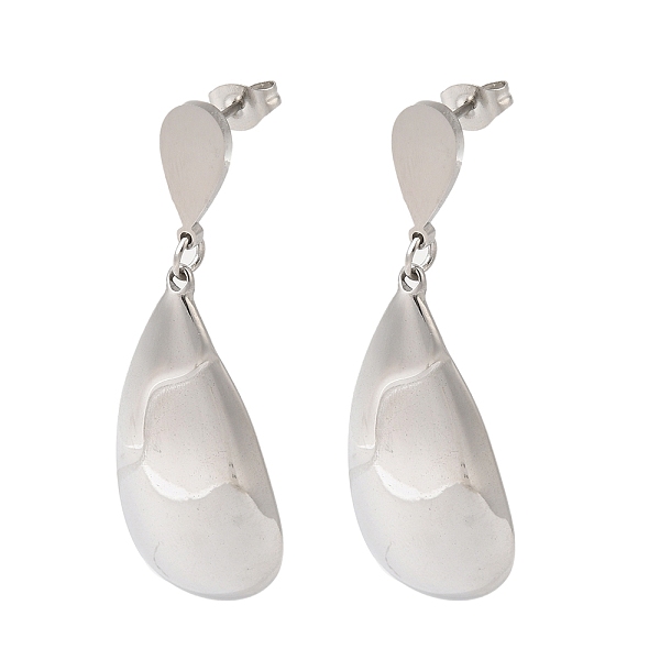 PandaHall 304 Stainless Steel Studs Dangle Earrings, Teardrop, Stainless Steel Color, 48x16mm 304 Stainless Steel Teardrop
PandaHall 304 Stainless Steel Studs Dangle Earrings, Teardrop, Stainless Steel Color, 48x16mm 304 Stainless Steel Teardrop