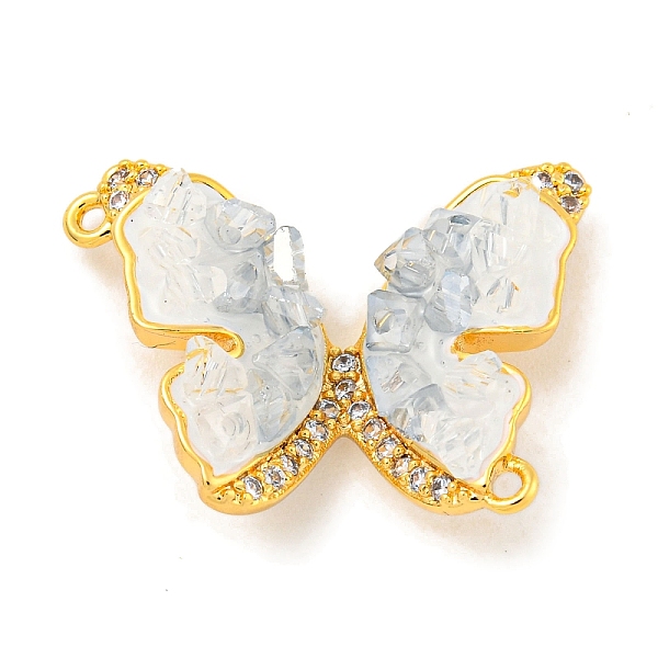PandaHall Natural Quartz Crystal Connector Charms, Butterfly Brass Micro Pave Clear Cubic Zirconia Links with Enamel, Real 18K Gold Plated...
PandaHall Natural Quartz Crystal Connector Charms, Butterfly Brass Micro Pave Clear Cubic Zirconia Links with Enamel, Real 18K Gold Plated...
