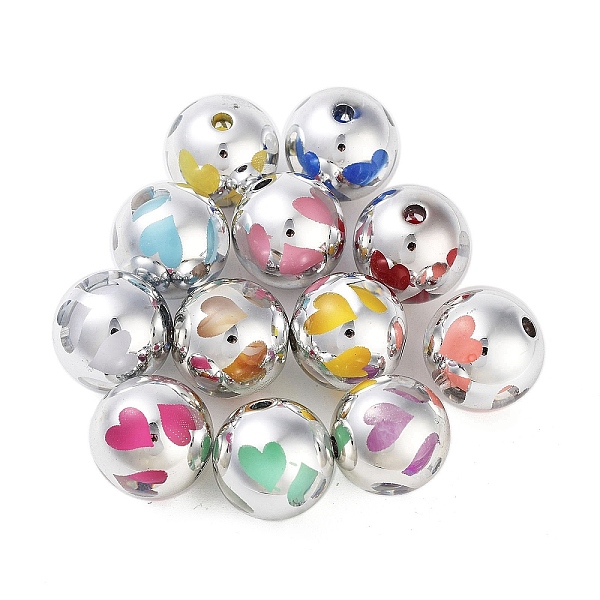 PandaHall UV Plating Rainbow Iridescent Acrylic Beads, Round, Heart, 15~15.5mm, Hole: 2.5mm Acrylic Heart Multicolor
PandaHall UV Plating Rainbow Iridescent Acrylic Beads, Round, Heart, 15~15.5mm, Hole: 2.5mm Acrylic Heart Multicolor