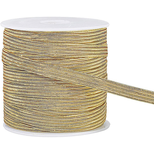 PandaHall BENECREAT 25m Glitter Metallic Elastic Strap 6mm Light Gold Flat Nylon Elastic Cords for Bowknot Making, Garment Accessory Sewing...
PandaHall BENECREAT 25m Glitter Metallic Elastic Strap 6mm Light Gold Flat Nylon Elastic Cords for Bowknot Making, Garment Accessory Sewing...