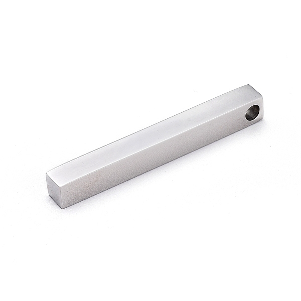 PandaHall 304 Stainless Steel Pendants, Rectangle/Bar, Stainless Steel Color, 40x5x5mm, Hole: 3~3.5mm 304 Stainless Steel Rectangle
PandaHall 304 Stainless Steel Pendants, Rectangle/Bar, Stainless Steel Color, 40x5x5mm, Hole: 3~3.5mm 304 Stainless Steel Rectangle