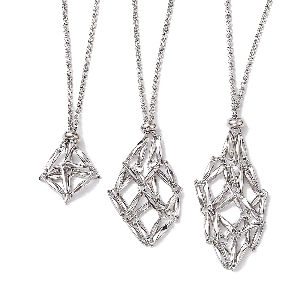 PandaHall 3Pcs 3 Styles 304 Stainless Steel Necklace Makings, Rope Chains, Stainless Steel Color, 17.56~29.02 inch(44.6~73.7cm), 1pc/style...
PandaHall 3Pcs 3 Styles 304 Stainless Steel Necklace Makings, Rope Chains, Stainless Steel Color, 17.56~29.02 inch(44.6~73.7cm), 1pc/style...
