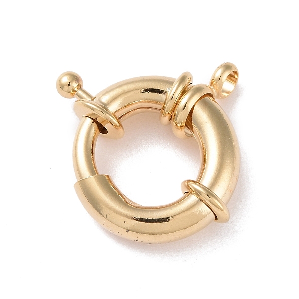 PandaHall Eco-friendly Brass Spring Ring Clasps, Cadmium Free & Lead Free, Long-Lasting Plated, Real 24K Gold Plated, 26x21.5x7.5mm, Hole...
PandaHall Eco-friendly Brass Spring Ring Clasps, Cadmium Free & Lead Free, Long-Lasting Plated, Real 24K Gold Plated, 26x21.5x7.5mm, Hole...
