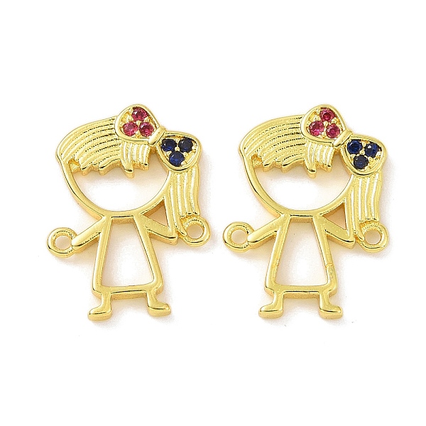 PandaHall Real 18K Gold Plated Brass Micro Pave Cubic Zirconia Connector Charms, Girl Links, Colorful, 17x12.5x1mm, Hole: 1.1mm Brass+Cubic...
PandaHall Real 18K Gold Plated Brass Micro Pave Cubic Zirconia Connector Charms, Girl Links, Colorful, 17x12.5x1mm, Hole: 1.1mm Brass+Cubic...