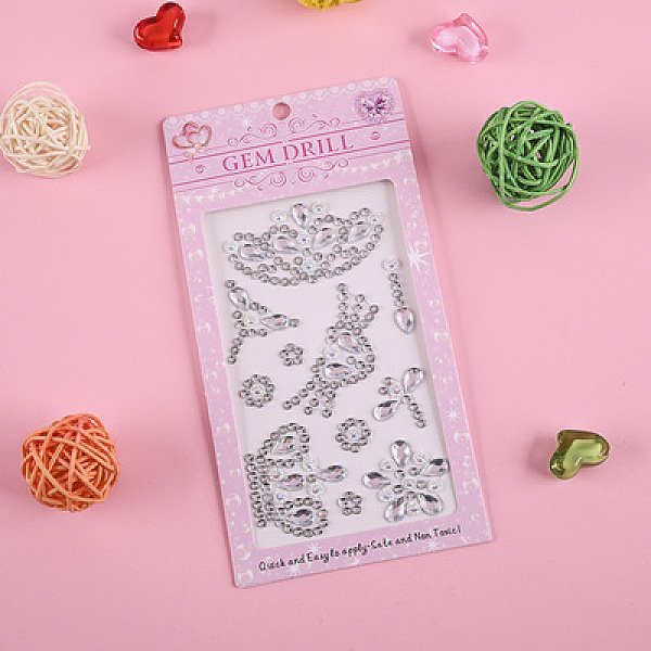 PandaHall Self Adhesive Mobile Phone Stickers, Acrylic Rhinestone Stickers, Rectangle with Crown & Dragonfly Pattern, Clear, 17.1x8.6cm...
PandaHall Self Adhesive Mobile Phone Stickers, Acrylic Rhinestone Stickers, Rectangle with Crown & Dragonfly Pattern, Clear, 17.1x8.6cm...