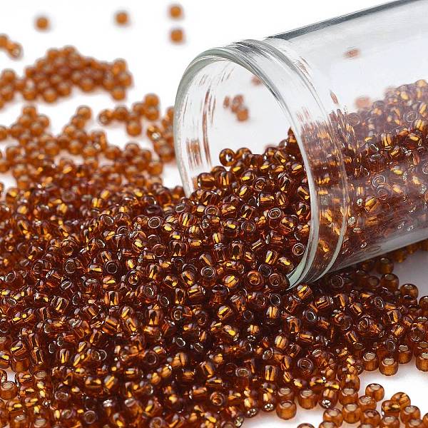 PandaHall TOHO Round Seed Beads, Japanese Seed Beads, (2208) Silver Lined Burnt Orange, 11/0, 2.2mm, Hole: 0.8mm, about 1110pcs/10g Glass...
PandaHall TOHO Round Seed Beads, Japanese Seed Beads, (2208) Silver Lined Burnt Orange, 11/0, 2.2mm, Hole: 0.8mm, about 1110pcs/10g Glass...