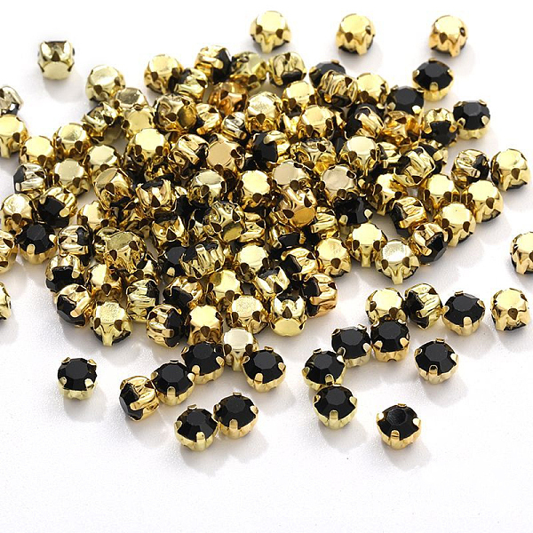 PandaHall Flat Round Sew on Rhinestone, Glass Crystal Rhinestone, Multi-Strand Links, with Brass Prong Setting, Jet, 4mm, about 1440pcs/bag..., Black
PandaHall Flat Round Sew on Rhinestone, Glass Crystal Rhinestone, Multi-Strand Links, with Brass Prong Setting, Jet, 4mm, about 1440pcs/bag..., Black