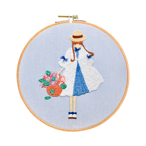 PandaHall Embroidery Starter Kits, including Embroidery Fabric & Thread, Needle, Instruction Sheet, Light Steel Blue, 330x330mm Cloth Human
PandaHall Embroidery Starter Kits, including Embroidery Fabric & Thread, Needle, Instruction Sheet, Light Steel Blue, 330x330mm Cloth Human