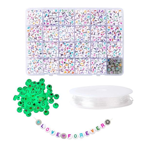 PandaHall DIY Jewelry Making Kits, Including White Flat Round Acrylic Beads Colorful Letter, Elastic Crystal Thread, Mixed Color..., Multicolor
PandaHall DIY Jewelry Making Kits, Including White Flat Round Acrylic Beads Colorful Letter, Elastic Crystal Thread, Mixed Color..., Multicolor