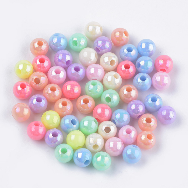 PandaHall Opaque Acrylic Beads, AB Color ,Round, Mixed Color, 6x5.5mm, Hole: 1.8mm, about 5550pcs/500g Acrylic Round Multicolor
PandaHall Opaque Acrylic Beads, AB Color ,Round, Mixed Color, 6x5.5mm, Hole: 1.8mm, about 5550pcs/500g Acrylic Round Multicolor