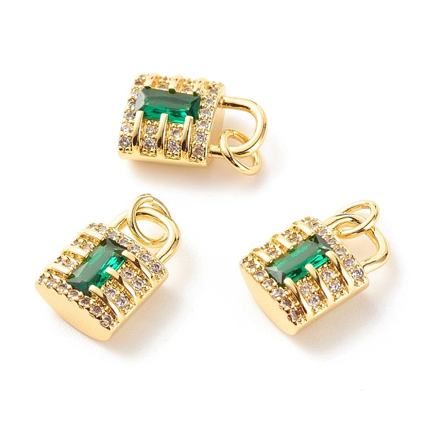 PandaHall Brass Micro Pave Green Cubic Zirconia Pendants, Cadmium Free & Lead Free, Lock, Real 18K Gold Plated, 16.5x9.5x5mm, Hole: 3.5mm...
PandaHall Brass Micro Pave Green Cubic Zirconia Pendants, Cadmium Free & Lead Free, Lock, Real 18K Gold Plated, 16.5x9.5x5mm, Hole: 3.5mm...
