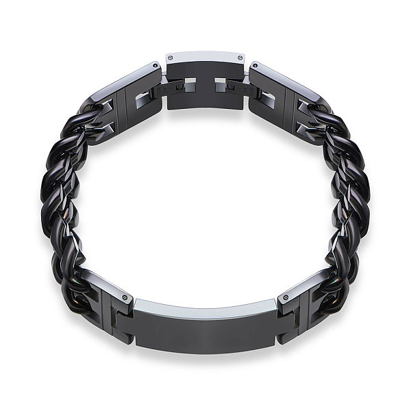 PandaHall SHEGRACE Titanium Steel Chain Bracelet, with Watch Band Clasps, Gunmetal, 8-1/4 inch(21cm) Titanium Steel
PandaHall SHEGRACE Titanium Steel Chain Bracelet, with Watch Band Clasps, Gunmetal, 8-1/4 inch(21cm) Titanium Steel