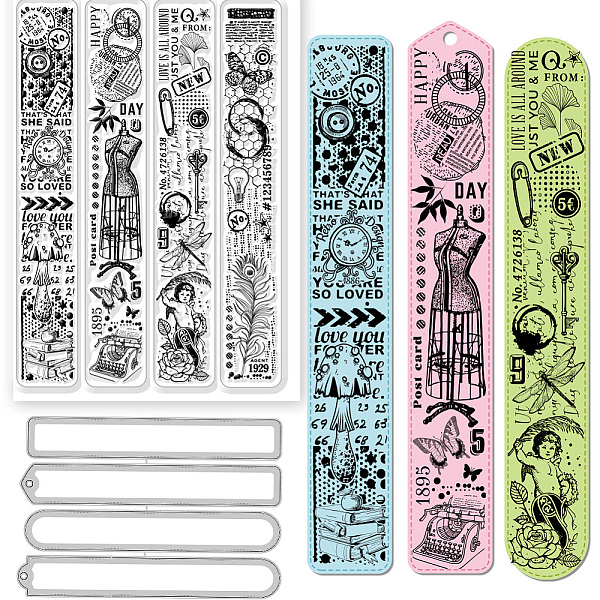 PandaHall Globleland 1Pc Custom PVC Clear Stamps, with 1Pc Carbon Steel Cutting Dies Stencils, for DIY Scrapbooking, Photo Album Decorative...
PandaHall Globleland 1Pc Custom PVC Clear Stamps, with 1Pc Carbon Steel Cutting Dies Stencils, for DIY Scrapbooking, Photo Album Decorative...