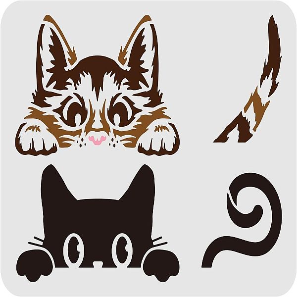 PandaHall FINGERINSPIRE Peeking Cat Painting Stencil 29.7x21cm Reusable Cute Cat Drawing Stencil Cat Pattern DIY Painting Template Animal...
PandaHall FINGERINSPIRE Peeking Cat Painting Stencil 29.7x21cm Reusable Cute Cat Drawing Stencil Cat Pattern DIY Painting Template Animal...