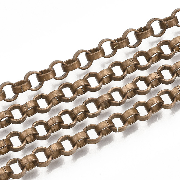 PandaHall Iron Rolo Chains, Belcher Chain, with Spool, Unwelded, Red Copper, 5x2mm, about 82.02 Feet(25m)/roll Iron
PandaHall Iron Rolo Chains, Belcher Chain, with Spool, Unwelded, Red Copper, 5x2mm, about 82.02 Feet(25m)/roll Iron