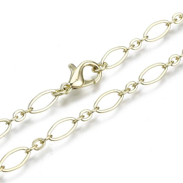 PandaHall Brass Cable Chains Necklace Making, with Lobster Claw Clasps, Light Gold, 23.62 inch(60cm) long, Link 1: 9x4x0.6mm, Link 2...
PandaHall Brass Cable Chains Necklace Making, with Lobster Claw Clasps, Light Gold, 23.62 inch(60cm) long, Link 1: 9x4x0.6mm, Link 2...