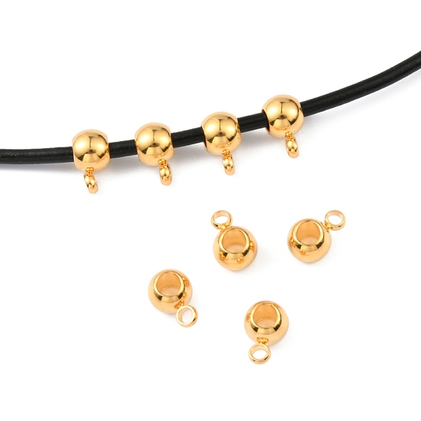 PandaHall 304 Stainless Steel Tube Bails, Loop Bails, Bail Beads, Rondelle, Real 24K Gold Plated, 9x6x4.5mm, Hole: 1.6mm, Inner Diameter...
PandaHall 304 Stainless Steel Tube Bails, Loop Bails, Bail Beads, Rondelle, Real 24K Gold Plated, 9x6x4.5mm, Hole: 1.6mm, Inner Diameter...