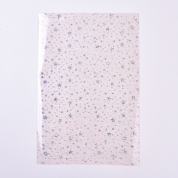 PandaHall A4 PVC Vinyl Sparkle Fabric Sheets, for DIY Handmade Pencil Case Shiny Bags Bows Craft Material, Star, Gray, 30x20x0.04cm Plastic...
PandaHall A4 PVC Vinyl Sparkle Fabric Sheets, for DIY Handmade Pencil Case Shiny Bags Bows Craft Material, Star, Gray, 30x20x0.04cm Plastic...