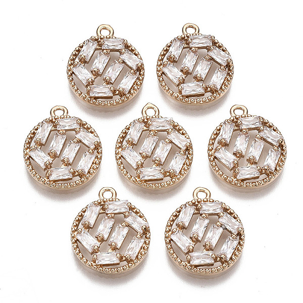 PandaHall Brass Micro Pave Cubic Zirconia Pendants, Long-Lasting Plated, Flat Round, Light Gold, Clear, 16x14x3.5mm, Hole: 1.4mm Brass+Cubic...
PandaHall Brass Micro Pave Cubic Zirconia Pendants, Long-Lasting Plated, Flat Round, Light Gold, Clear, 16x14x3.5mm, Hole: 1.4mm Brass+Cubic...