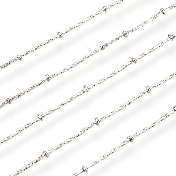 PandaHall 304 Stainless Steel Cardano Chains, Satellite Chains, with Beads, Soldered, Stainless Steel Color, 0.6mm 304 Stainless Steel
PandaHall 304 Stainless Steel Cardano Chains, Satellite Chains, with Beads, Soldered, Stainless Steel Color, 0.6mm 304 Stainless Steel