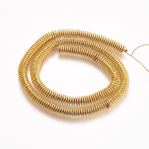 PandaHall Electroplate Non-magnetic Synthetic Hematite Beads Strands, Heishi Beads, Disc/Flat Round, Golden Plated, 6x1mm, Hole: 1mm, about...
PandaHall Electroplate Non-magnetic Synthetic Hematite Beads Strands, Heishi Beads, Disc/Flat Round, Golden Plated, 6x1mm, Hole: 1mm, about...