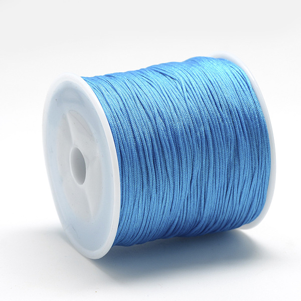 PandaHall Nylon Thread, Chinese Knotting Cord, Dodger Blue, 0.8mm, about 109.36 yards(100m)/roll Nylon Blue
PandaHall Nylon Thread, Chinese Knotting Cord, Dodger Blue, 0.8mm, about 109.36 yards(100m)/roll Nylon Blue