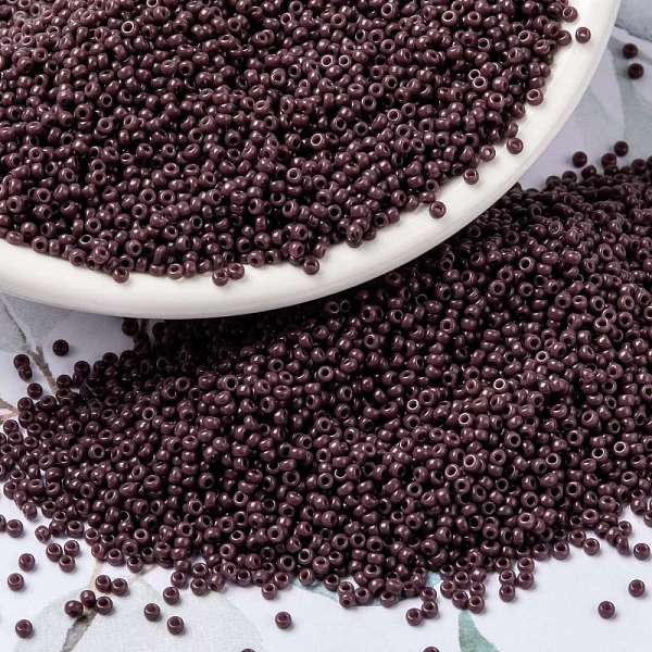 PandaHall MIYUKI Round Rocailles Beads, Japanese Seed Beads, (RR497) Opaque Chocolate, 15/0, 1.5mm, Hole: 0.7mm, about 5555pcs/bottle..., Brown
PandaHall MIYUKI Round Rocailles Beads, Japanese Seed Beads, (RR497) Opaque Chocolate, 15/0, 1.5mm, Hole: 0.7mm, about 5555pcs/bottle..., Brown