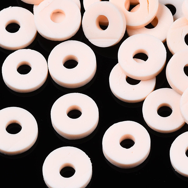 PandaHall Handmade Polymer Clay Beads, Disc/Flat Round, Heishi Beads, Misty Rose, 4x1mm, Hole: 1mm, about 55000pcs/1000g Polymer Clay Disc
PandaHall Handmade Polymer Clay Beads, Disc/Flat Round, Heishi Beads, Misty Rose, 4x1mm, Hole: 1mm, about 55000pcs/1000g Polymer Clay Disc