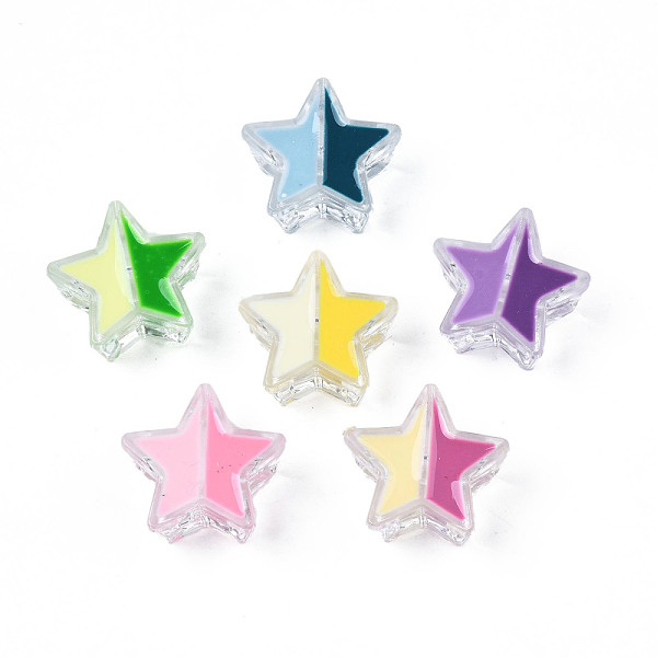 PandaHall Transparent Acrylic Beads, with Enamel, Star, Mixed Color, 19x20x9mm, Hole: 3mm Acrylic Star Multicolor
PandaHall Transparent Acrylic Beads, with Enamel, Star, Mixed Color, 19x20x9mm, Hole: 3mm Acrylic Star Multicolor