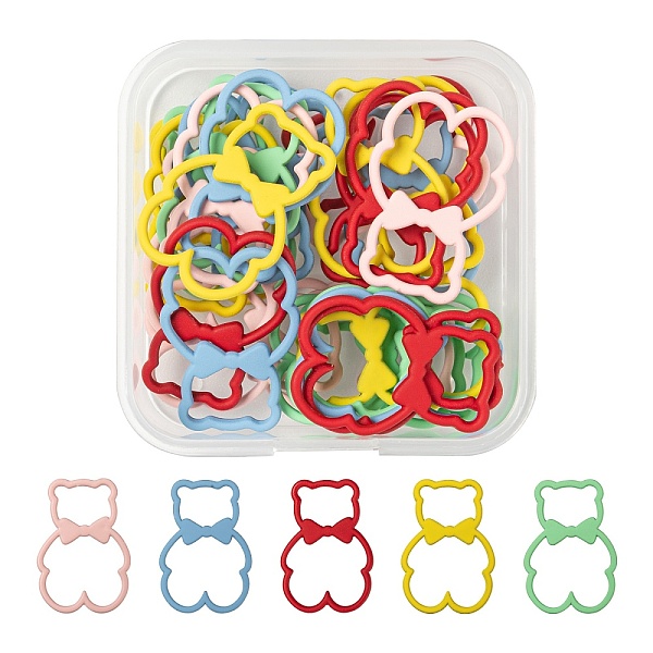 PandaHall 30Pcs 5 Colors Spray Painted Alloy Pendents, Bear with Bowknot, Mixed Color, 22x15x1.5mm, Hole: 6x9mm, 6pcs/color Alloy Bear..., Multicolor
PandaHall 30Pcs 5 Colors Spray Painted Alloy Pendents, Bear with Bowknot, Mixed Color, 22x15x1.5mm, Hole: 6x9mm, 6pcs/color Alloy Bear..., Multicolor