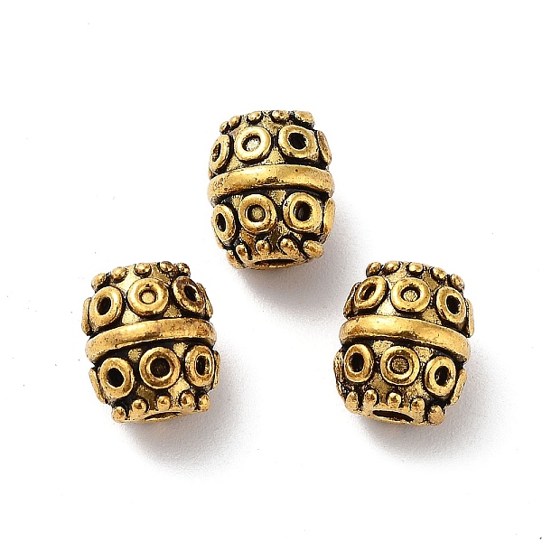 PandaHall Tibetan Style Alloy Beads, Cadmium Free & Lead Free, Barrel, Antique Golden, 7x8.5mm, Hole: 1.8mm, about 775pcs/1000g Alloy Barrel
PandaHall Tibetan Style Alloy Beads, Cadmium Free & Lead Free, Barrel, Antique Golden, 7x8.5mm, Hole: 1.8mm, about 775pcs/1000g Alloy Barrel