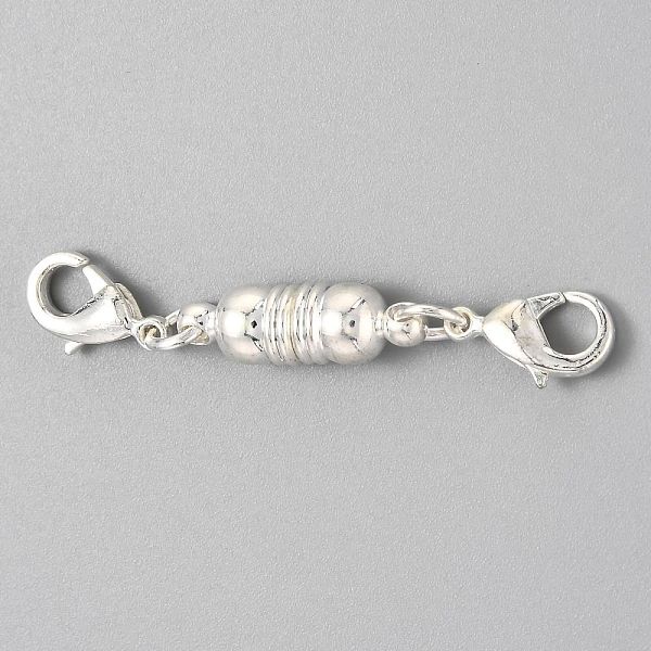 PandaHall Brass Magnetic Clasps Converter, with Lobster Claw Clasps, Column, Silver, 45x5.5mm Brass Column
PandaHall Brass Magnetic Clasps Converter, with Lobster Claw Clasps, Column, Silver, 45x5.5mm Brass Column